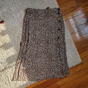 H&M floral midi skirt, size 8
